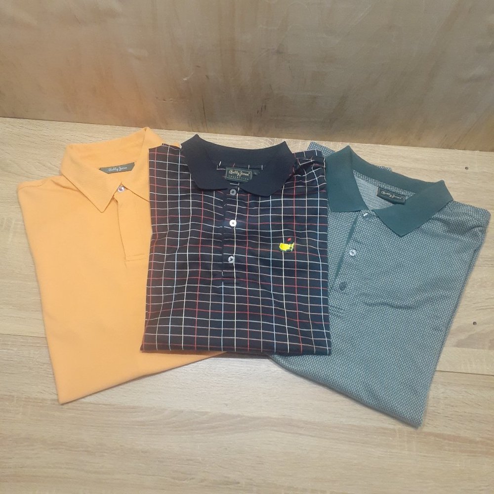 Lot of 3 Bobby Jones Short Sleeve Golf Polos Size XL